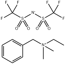 Benzyl(ethyl)dimethylammonium Bis(trifluoromethanesulfonyl)imide Structure