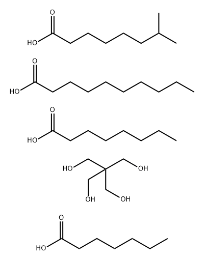 Decanoic acid, mixed esters with heptanoic acid, isononanoic acid, octanoic acid and pentaerythritol Structure
