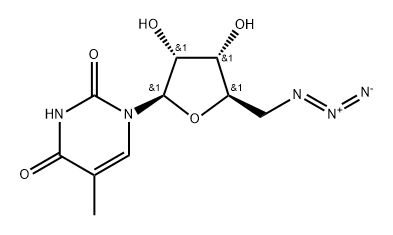 5'-Azido-5'-deoxy-5-methyluridine Structure
