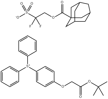 Sulfonium, [4-[2-(1,1-dimethylethoxy)-2-oxoethoxy]phenyl]diphenyl-, salt with 2,2-difluoro-2-sulfoethyl tricyclo[3.3.1.13,7]decane-1-carboxylate (1:1)