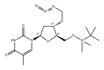 3′-Azidomethyl-5′-O-TBS dT Structure