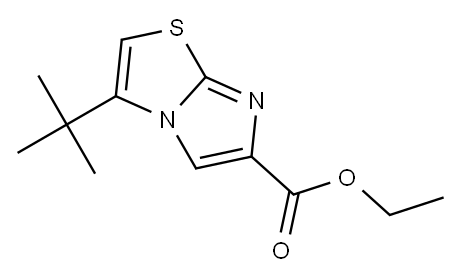 ethyl 3-tert-butylimidazo[2,1-b]thiazole-6-carboxylate 结构式