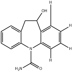 10,11-二氢-10-羟基卡马西平-D4 结构式