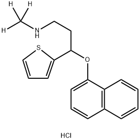 Duloxetine-d3 hydrochloride, 1188266-11-6, 结构式