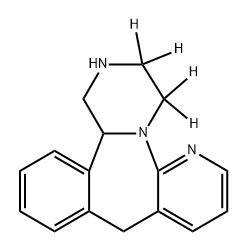 去甲基米氮平-D4,1188331-80-7,结构式