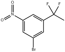 1-Bromo-3-(1,1-difluoroethyl)-5-nitrobenzene Struktur