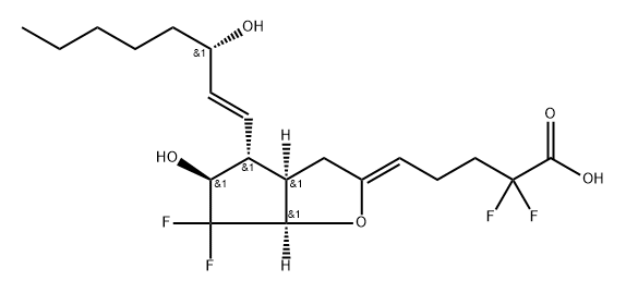 2,2,10,10-Tetrafluoro-13-dehydro-pgi2 结构式