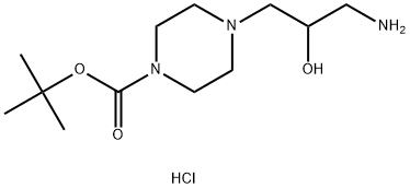 1-AMINO-3-N-(4'-BOC-PIPERAZINYL)-2-PROPANOL HYDROCHLORIDE Structure