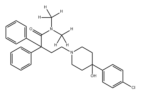 洛派丁胺-D6, 1189574-93-3, 结构式
