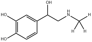 (±)‐エピネフリン‐D3(N‐メチル‐D3) 化学構造式