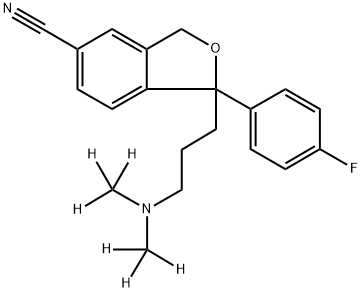 CITALOPRAM-D6 HYDROBROMIDE SOLUTION, 1190003-26-9, 结构式