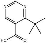4-(tert-butyl)pyrimidine-5-carboxylic acid Struktur
