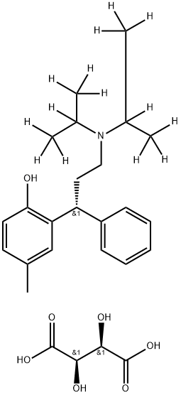 托特罗定-[D14]酒石酸盐,1191280-48-4,结构式