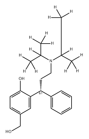 5-羟甲基甲苯丁胺-D14, 1191280-58-6, 结构式