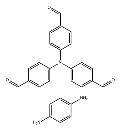 Benzaldehyde, 4,4',4''-nitrilotris-, polymer with 1,4-benzenediamine 结构式