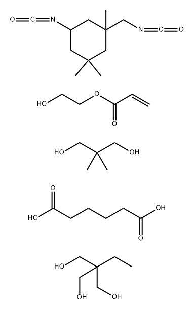 119245-65-7 Hexanedioic acid, polymer with 2,2-dimethyl-1,3-propanediol, 2-ethyl-2-(hydroxymethyl)-1,3-propanediol, 2-hydroxyethyl 2-propenoate and 5-isocyanato-1-(isocyanatomethyl)-1,3,3-trimethylcyclohexane