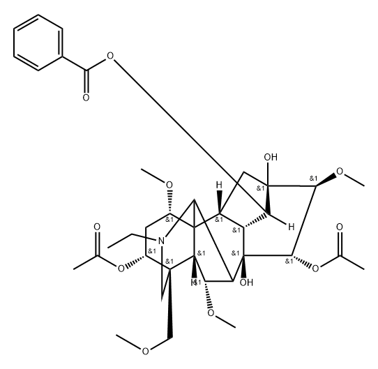 3,15-diacetylbenzoylaconine Structure