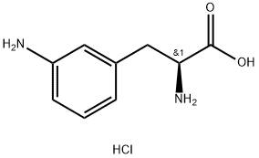 3-氨基-D-苯丙氨酸一盐酸盐,1195381-78-2,结构式