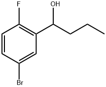 Benzenemethanol, 5-bromo-2-fluoro-α-propyl- Structure