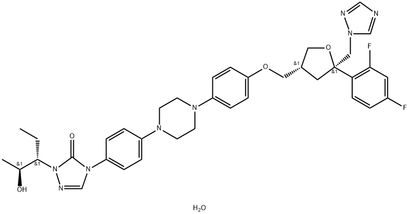 Posaconazole (hydrate) Structure