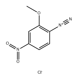2-メトキシ-4-ニトロベンゼンジアゾニウム·硫酸亜鉛 化学構造式