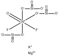 Fluorphlogopite (Mg3K[AlF2O(SiO3)3]) Structure