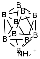 Decahydrodecaborate,ammoniumsalt Struktur