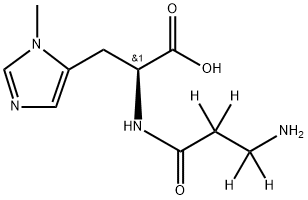 L-Anserine-d4 (N-β-alanyl-d4) Structure