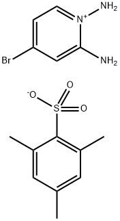 Pyridinium, 1,2-diamino-4-bromo-, 2,4,6-trimethylbenzenesulfonate (1:1)
