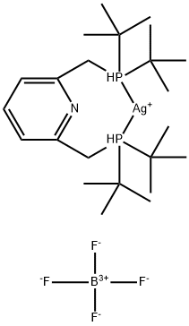 Silver(1+), [2,6-bis[[bis(1,1-dimethylethyl)phosphino-κP]methyl]pyridine]-, tetrafluoroborate(1-) (1:1) Structure