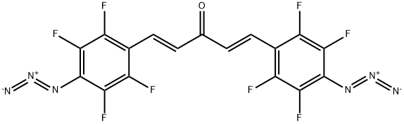 1,4-Pentadien-3-one, 1,5-bis(4-azido-2,3,5,6-tetrafluorophenyl)-, (E,E)- (9CI) Struktur