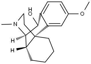 3-methoxy-17-methyl-morphinan-10beta-ol Structure