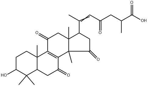 灵芝烯酸H,120462-48-8,结构式
