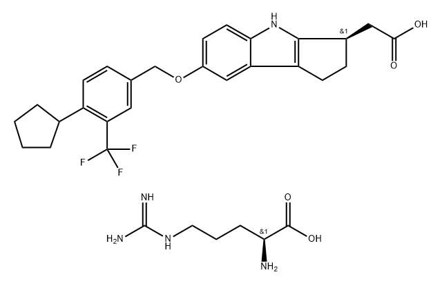 Etrasimod arginine Structure