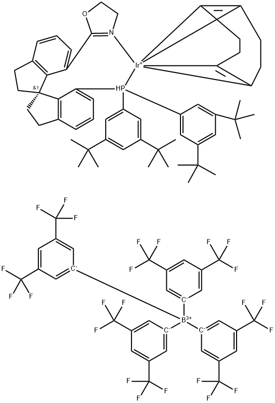 [((R)-DTBSIPHOX)Ir(COD)]BArF Struktur