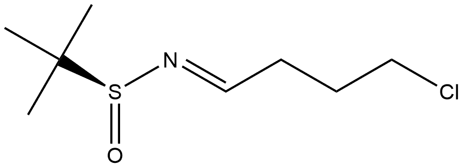 2-Propanesulfinamide, N-(4-chlorobutylidene)-2-methyl-, [N(E),S(S)]-,1207729-64-3,结构式
