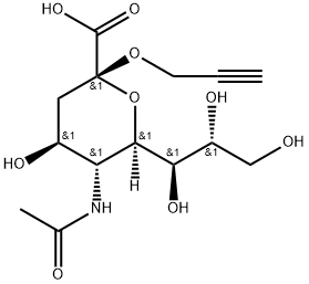 N-乙酰基-2- O-炔丙基-Α-神经氨酸 结构式