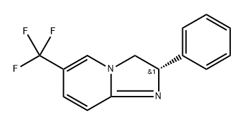 (S)-2-苯基-6-(三氟甲基)-2,3-二氢咪唑并[1,2-A]吡啶 结构式