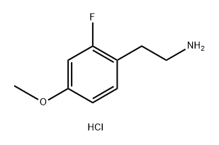 Benzeneethanamine, 2-fluoro-4-methoxy-, hydrochloride (1:1),1210071-56-9,结构式