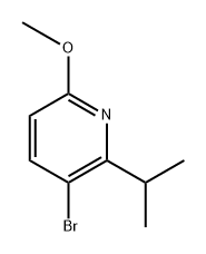 3-bromo-2-isopropyl-6-methoxypyridine 结构式