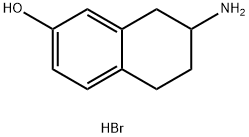 2-氨基-7-羟基四氢化萘氢溴酸盐 结构式