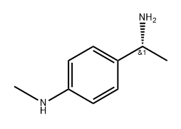 4-[(1R)-1-aminoethyl]-N-methylaniline 结构式