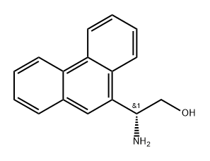 (R)-2-氨基-2-(菲-9-基)乙-1-醇 结构式