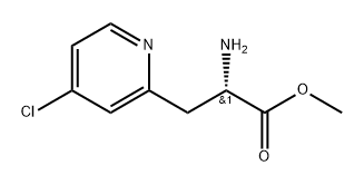 2-Pyridinepropanoic acid, α-amino-4-chloro-, methyl ester, (αS)- Structure