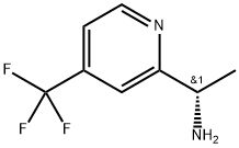 (S)-1-(4-(三氟甲基)吡啶-2-基)乙胺, 1213141-07-1, 结构式