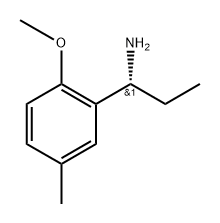 (R)-1-(2-methoxy-5-methylphenyl)propan-1-amine 结构式