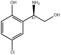 (R)-2-(1-氨基-2-羟乙基)-4-氯苯酚, 1213385-53-5, 结构式