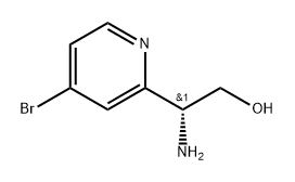 (2R)-2-amino-2-(4-bromopyridin-2-yl)ethan-1-ol Struktur