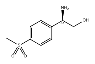 Benzeneethanol, β-amino-4-(methylsulfonyl)-, (βR)- Structure