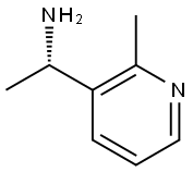 (S)-1-(2-甲基吡啶-3-基)乙胺,1213455-10-7,结构式